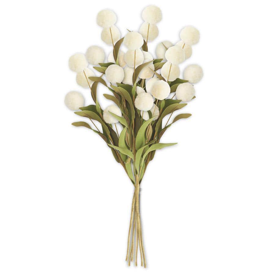 Cream Pompom Pick Bundle